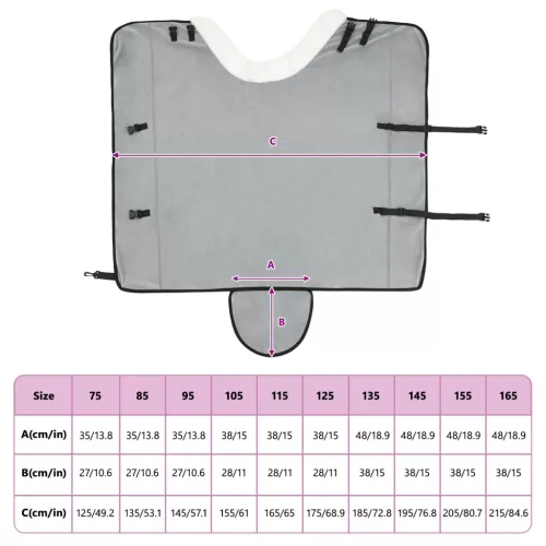  Ló Takaró Teljes sötét zöld 135 cm Polár fleece