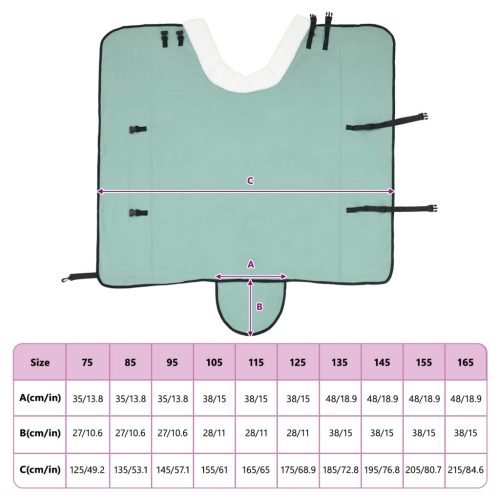  Ló Takaró Teljes sötét zöld 145 cm Polár fleece