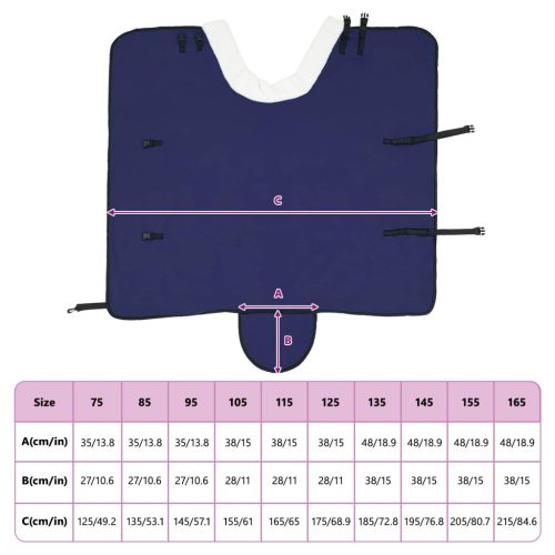  Ló Takaró Sötétkék 95 cm Polár fleece