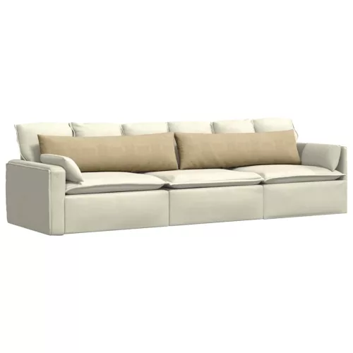  Kanapé párnák 2 pcs Szürke zöld 145 x 40 cm Bársonyos szövet