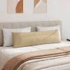  Kanapé párnák 2 pcs Szürke zöld 145 x 40 cm Bársonyos szövet