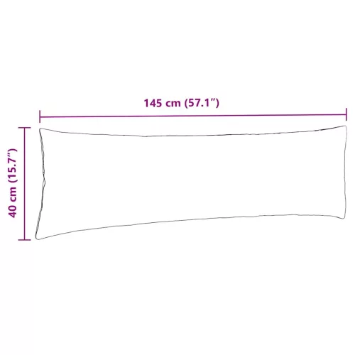  Kanapé párnák 2 pcs Szürke zöld 145 x 40 cm Bársonyos szövet