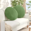  Ülőpárnák 2 pcs Világos zöld Ø 40 x 13 cm Bársony