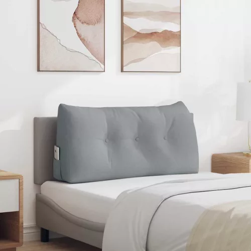  Hátpárna Világosszürke 100 x 24 x 50 cm szövet
