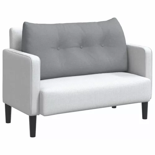  Hátpárna Világosszürke 100 x 24 x 50 cm szövet