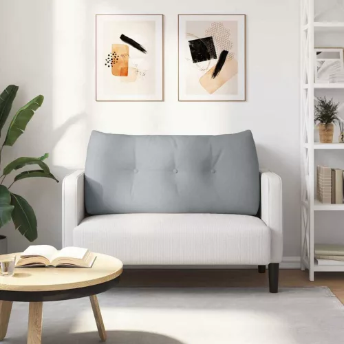  Hátpárna Világosszürke 100 x 24 x 50 cm szövet