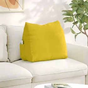  Hátpárna Sárga 60 x 20 x 50 cm Bársonyos szövet