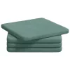  Ülőpárnák 4 pcs Tengeri Zöld 40 x 40 x 3 cm Bársony