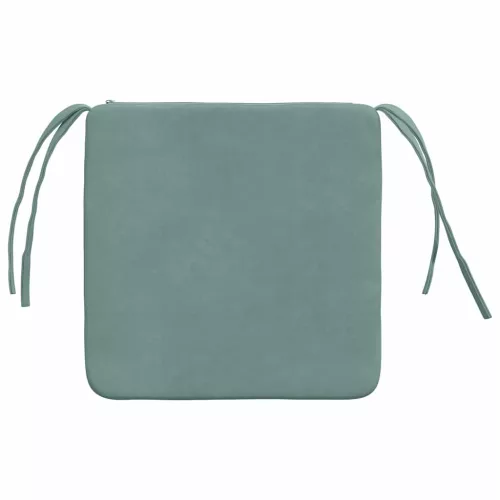  Ülőpárnák 4 pcs Tengeri Zöld 40 x 40 x 3 cm Bársony