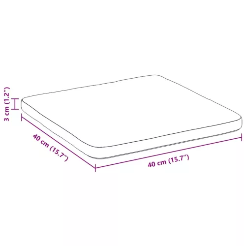  Ülőpárnák 4 pcs Tengeri Zöld 40 x 40 x 3 cm Bársony