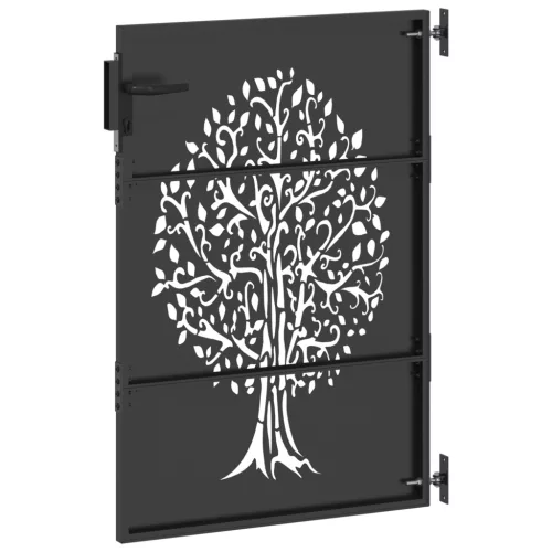  Kerti kapu Egyéb Fekete 100 x 125 cm Porszórt Acél