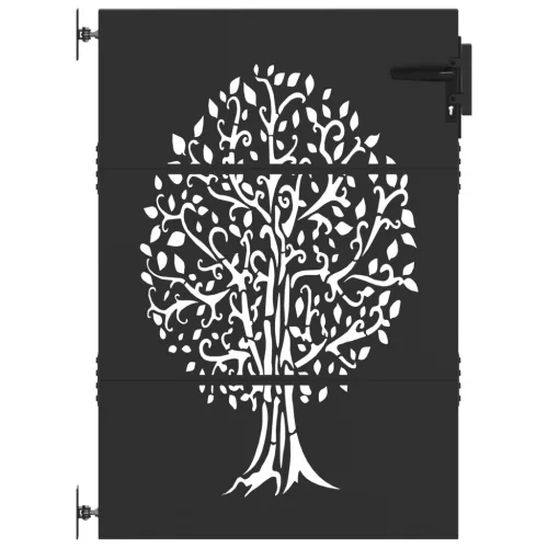  Kerti kapu Egyéb Fekete 100 x 150 cm Porszórt Acél