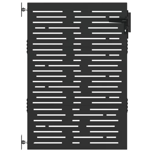  Kerti kapu Fekete 105 x 125 cm Porszórt Acél