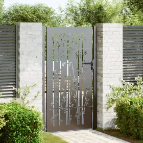    Kerti kapu Egyéb zárral Fekete 105 x 200 cm Porszórt Acél