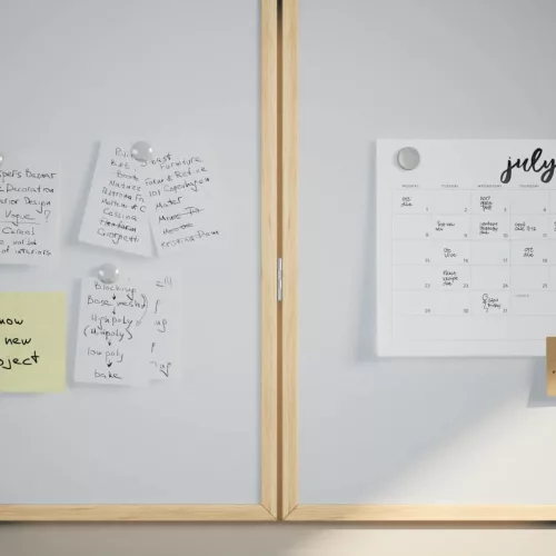  Mágneses fehértábla Fehér 80 x 1.4 x 80 cm Tömör fenyőfa