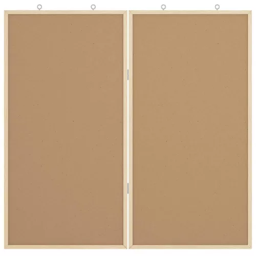  Mágneses fehértábla Fehér 80 x 1.4 x 80 cm Tömör fenyőfa