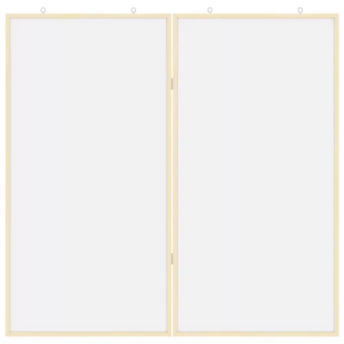  Mágneses fehértábla Fehér 100 x 1.4 x 100 cm Tömör fenyőfa