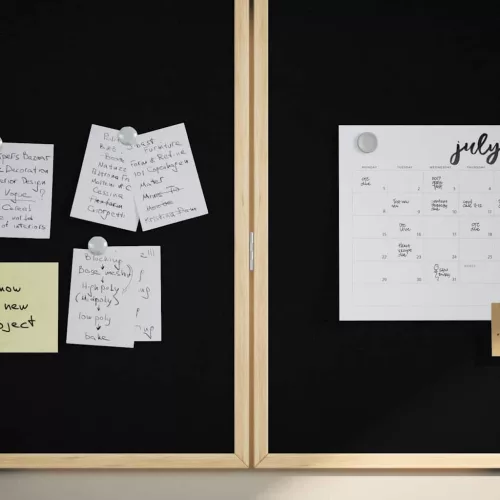  Chalkboard: Krétatábl Fekete 80 x 1.4 x 80 cm Tömör fenyőfa