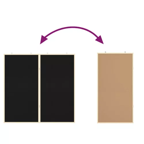  Chalkboard: Krétatábl Fekete 100 x 1.4 x 100 cm Tömör fenyőfa