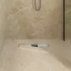  Zuhanylefolyó üvegfedéllel Ezüst 60 cm Rozsdamentes acél 304