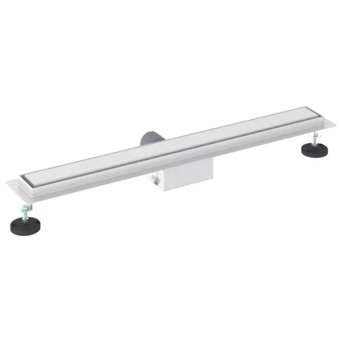 Zuhanylefolyó üvegfedéllel Ezüst 70 cm Rozsdamentes acél 304