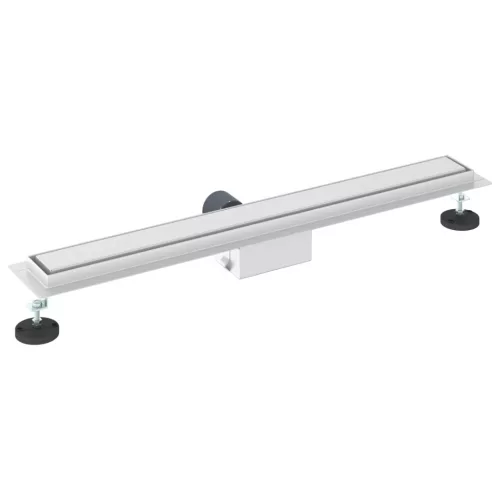  Zuhanylefolyó üvegfedéllel Ezüst 80 cm Rozsdamentes acél 304