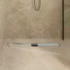  Zuhanylefolyó üvegfedéllel Ezüst 100 cm Rozsdamentes acél 304