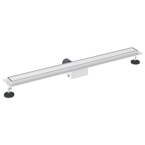  Zuhanylefolyó üvegfedéllel Ezüst 100 cm Rozsdamentes acél 304