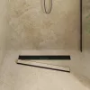  2 az 1-ben zuhanylefolyó Fekete 70 cm Rozsdamentes acél 304