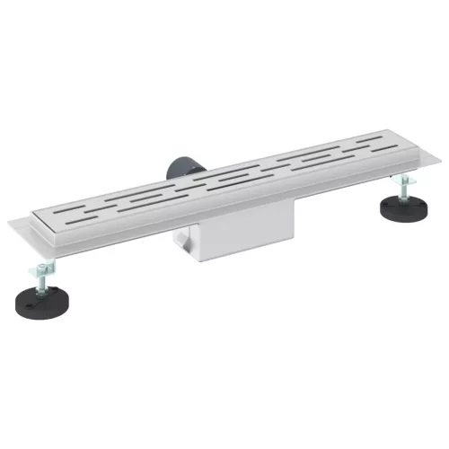  Zuhanylefolyó üvegfedéllel Ezüst 60 cm Rozsdamentes acél 304