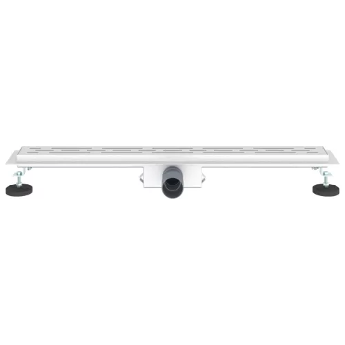  Zuhanylefolyó üvegfedéllel Ezüst 80 cm Rozsdamentes acél 304