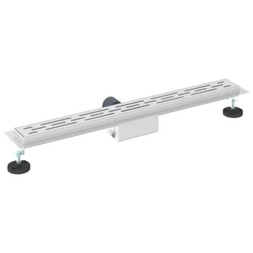  Zuhanylefolyó üvegfedéllel Ezüst 80 cm Rozsdamentes acél 304
