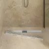  Zuhanylefolyó üvegfedéllel Ezüst 90 cm Rozsdamentes acél 304