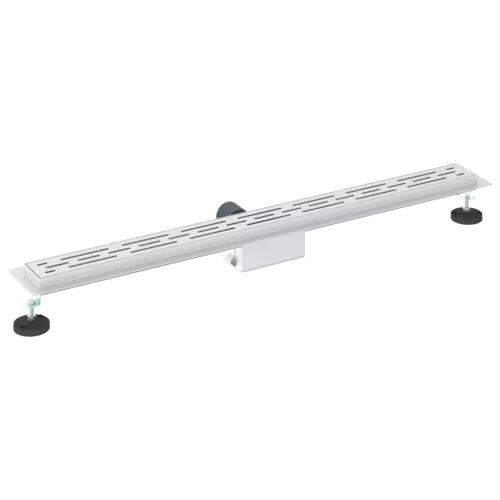  Zuhanylefolyó üvegfedéllel Ezüst 90 cm Rozsdamentes acél 304