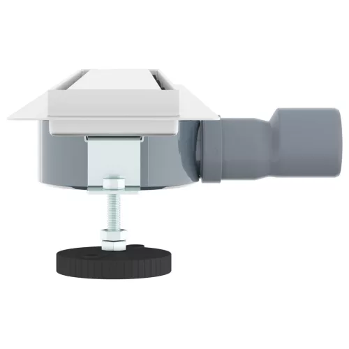  Zuhanycsatorna 2 az 1-ben 360°-os szifonnal Ezüst 60 cm