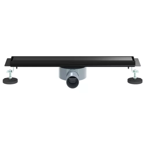  Zuhanycsatorna 2 az 1-ben 360°-os szifonnal Fekete 50 cm