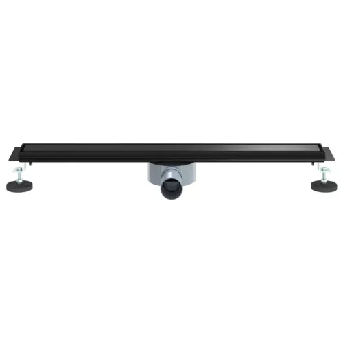 Zuhanycsatorna 2 az 1-ben 360°-os szifonnal Fekete 70 cm
