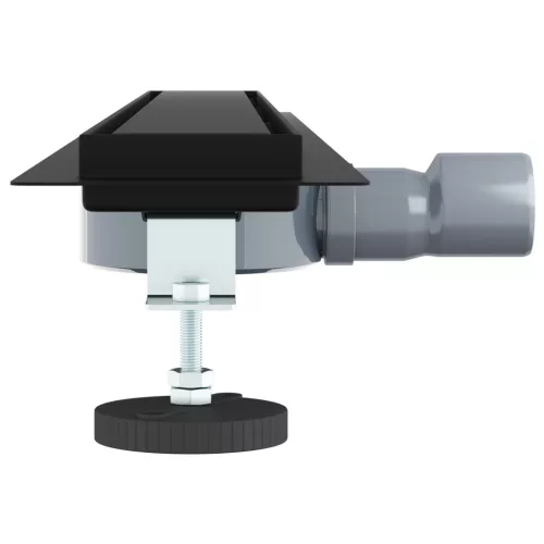  Zuhanycsatorna 2 az 1-ben 360°-os szifonnal Fekete 80 cm