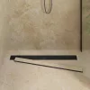  Zuhanycsatorna 2 az 1-ben 360°-os szifonnal Fekete 90 cm