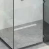  362 Fok Zuhany lefolyó vonal dizájnnal Ezüst 60 cm