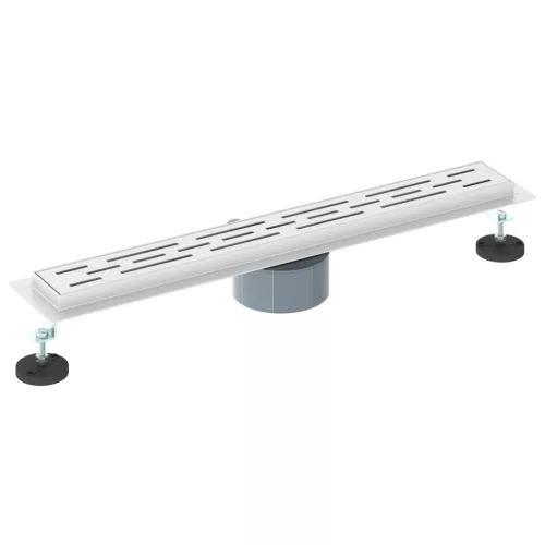  362 Fok Zuhany lefolyó vonal dizájnnal Ezüst 60 cm