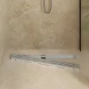  362 Fok Zuhany lefolyó vonal dizájnnal Ezüst 90 cm