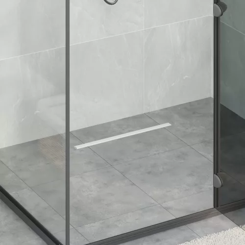  360° zuhany lefolyó vékony modellel Ezüst 50 cm