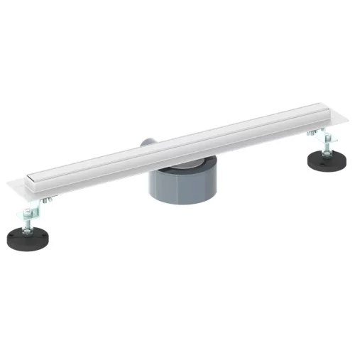  360° zuhany lefolyó vékony modellel Ezüst 50 cm