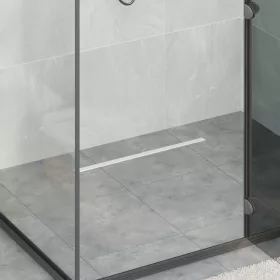  360° zuhany lefolyó vékony modellel Ezüst 60 cm