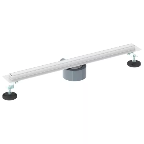  360° zuhany lefolyó vékony modellel Ezüst 60 cm