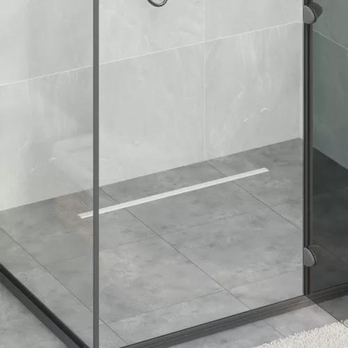  360° zuhany lefolyó vékony modellel Ezüst 70 cm