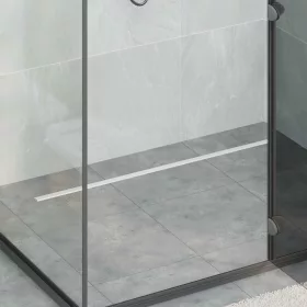  360° zuhany lefolyó vékony modellel Ezüst 100 cm