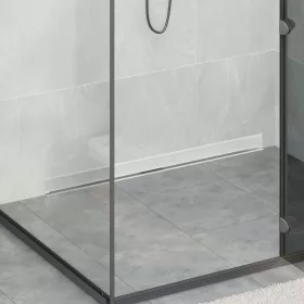  Falon rögzített zuhanylefolyó Ezüst 100 cm