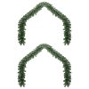 Karácsonyi girland 2 pcs Zöld 40 m PVC
